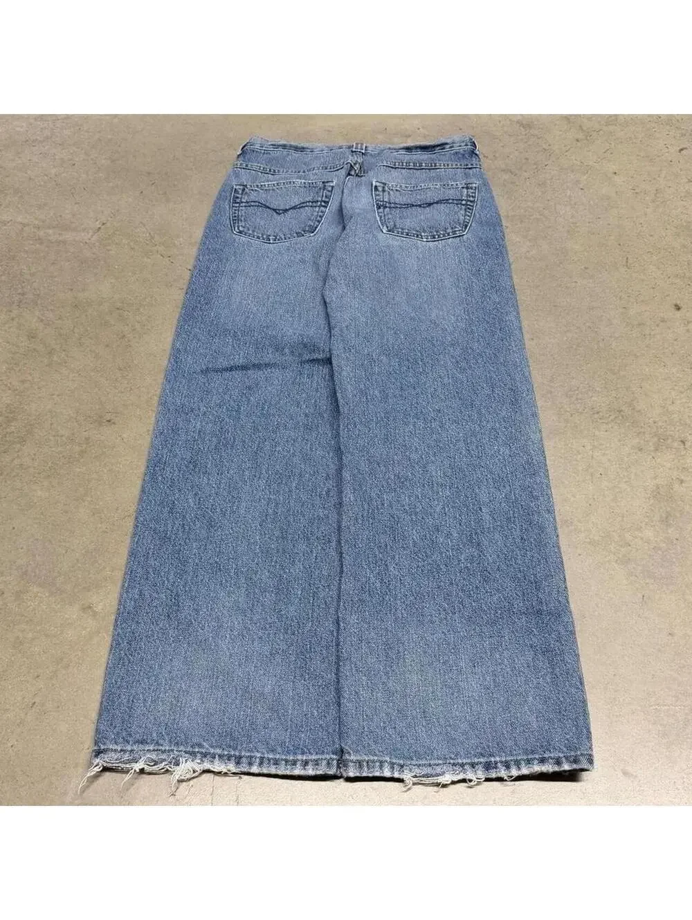 Vintage Anchor Blue Jeans Mens 29x30 Blue Distressed Baggy Skate Grunge 90s Y2K